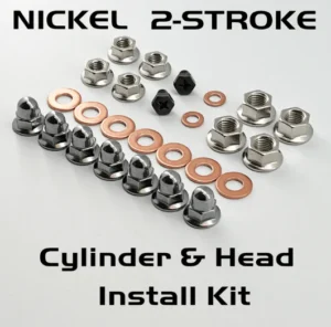 BANSHEE CYLINDER HEAD NUTS KIT NICKEL